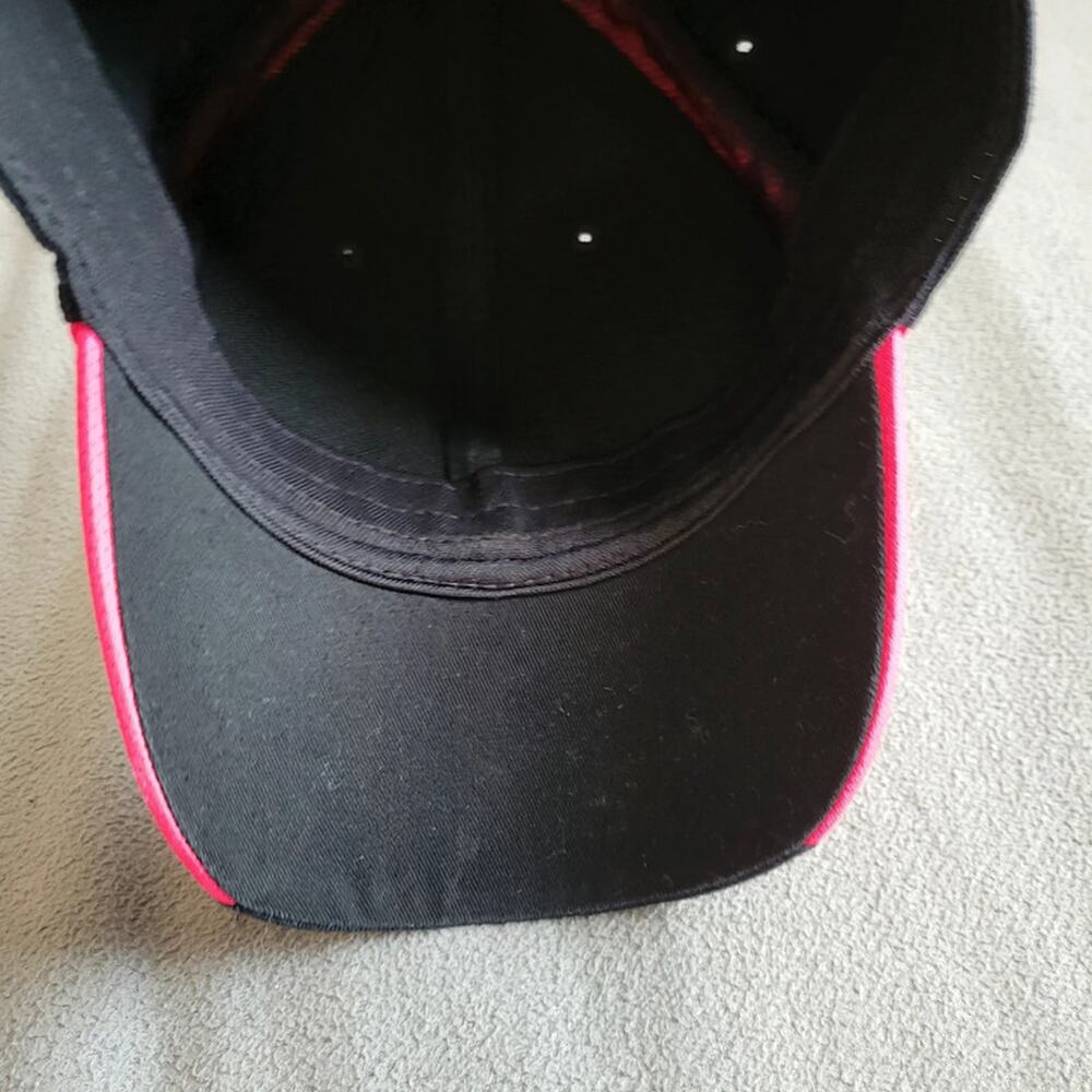 Nike Legacy91 Hat Cap Dri Fit Black Pink Swoosh Adjustable Strap - Picture 8 of 10